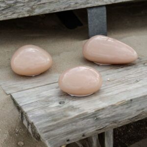Tafellampen Pebble beige – set van 3